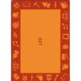 thumbnail image 7 of Joy Carpets Steam Orange Area Rug, 7 of 7