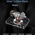 thumbnail image 5 of Motor de Pala de Turbina, Modelo de Motor Turbo Sin Escobillas, Motor Aerodinámico Sobrealimentado, Juguete Tecnológico de Metal Cnc para Bricolaje, 5 of 5