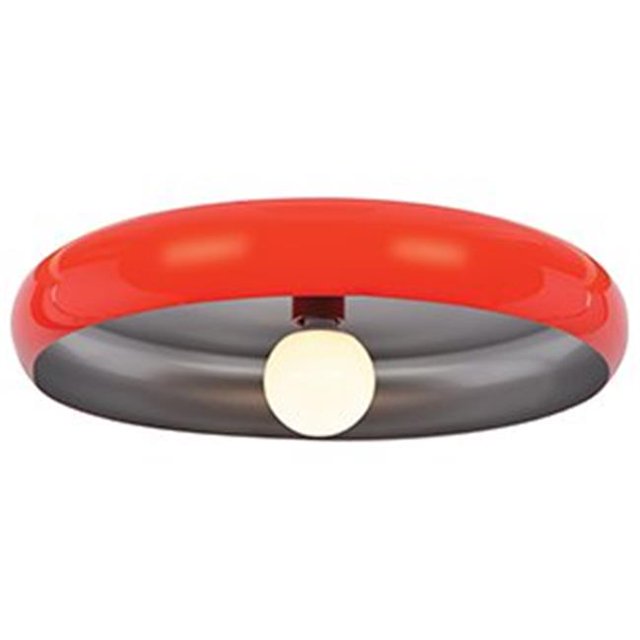 Access lighting 23881LEDDLP-RED-SILV 6,5 x 23,75 Po Bistro Rond Couleur LED Flush Mount&44; Red & Silver
