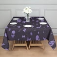 thumbnail image 3 of Halloween Silhouette Pattern Square Tablecloth,Waterproof Square Table Cover,Wipeable Spillproof Washable Table Cover for Home Kitchen Party Decor 52"x52"(132x132cm), 3 of 6