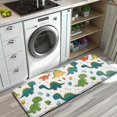 thumbnail image 3 of Colorful Dinosaur Pattern with Eggs and Bones Kitchen Rug Mat,Kitchen Runner Rugs Non Skid Washable,Decorative Kitchen Floor Mats for Kitchen,Sink,Laundry,17"x47.2", 3 of 7