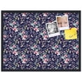 thumbnail image 2 of PinPix 32x24 Custom Cork Bulletin Board Vintage Japanese Floral Navy Poster Board Has a Fabric Style Canvas Finish, Framed in Vintage Japanese Floral Navy, by ArtToFrames (PinPix-1542), 2 of 5