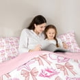 thumbnail image 4 of Manfei Starfish Seashell 3-Piece Full Size Comforter Sets,Kawaii Bow Tie Bedding Comforter Set,Ocean Sea Bedding Sets,Super Cozy Cute Bedroom Decorative,Reversible, 4 of 8