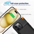 thumbnail image 4 of Entronix Extended Battery Charging Cell Phone Case for Apple iPhone 15 Pro, Black, 4 of 5