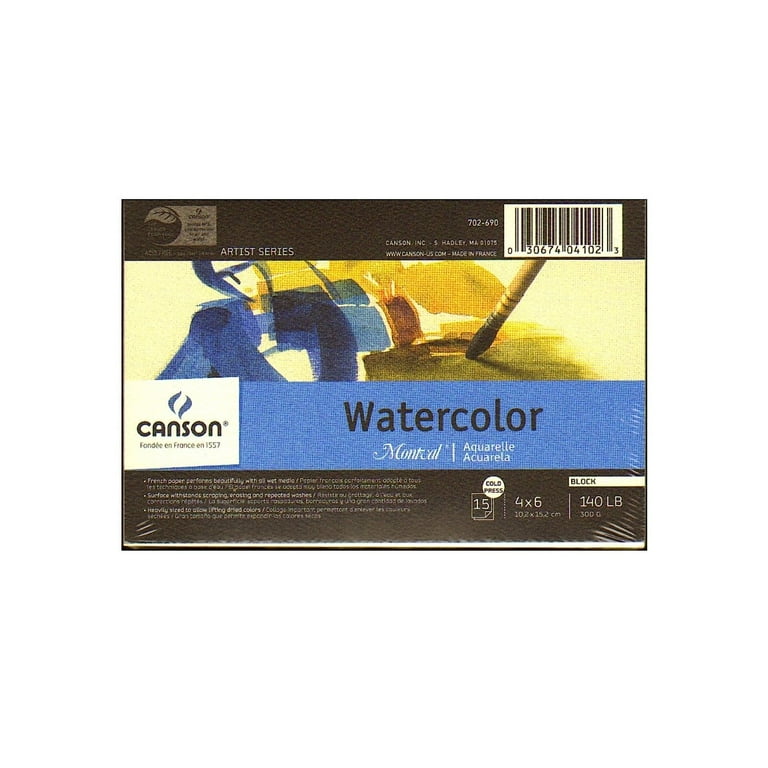 Canson Montval Watercolor Paper 10 x 15 12 Sheets Pack Of 2