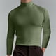thumbnail image 1 of Blusa y camisas de cuello alto de manga larga para hombre, blusa informal de manga larga con cuello alto y elasticidad sólida para hombre., 1 of 5