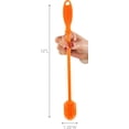 thumbnail image 4 of Silicone Bottle Brush, 12-inch Long-Handle Brush to Clean Narrow Bottles, Baby Bottle Brush, 12” L x 1 ¼”W x ¾” H, Orange, 4 of 5