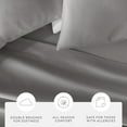 thumbnail image 3 of Super Soft Pillowcase 2-Pack Set Light Gray Standard/Queen Size Bedding by Comfort Canopy, 3 of 13