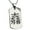 Silver, variant on Stainless Steel Ishida Samurai Crest Engraved Dog Tag Pendant Necklace