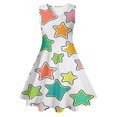 thumbnail image 4 of Robes Fille Robe Florale pour Filles Robe d'Anniversaire Tout-Petit Robes de Circonstance pour Filles Vêtements Bébé Fille Été 8-9 Ans Mode Filles, 4 of 4