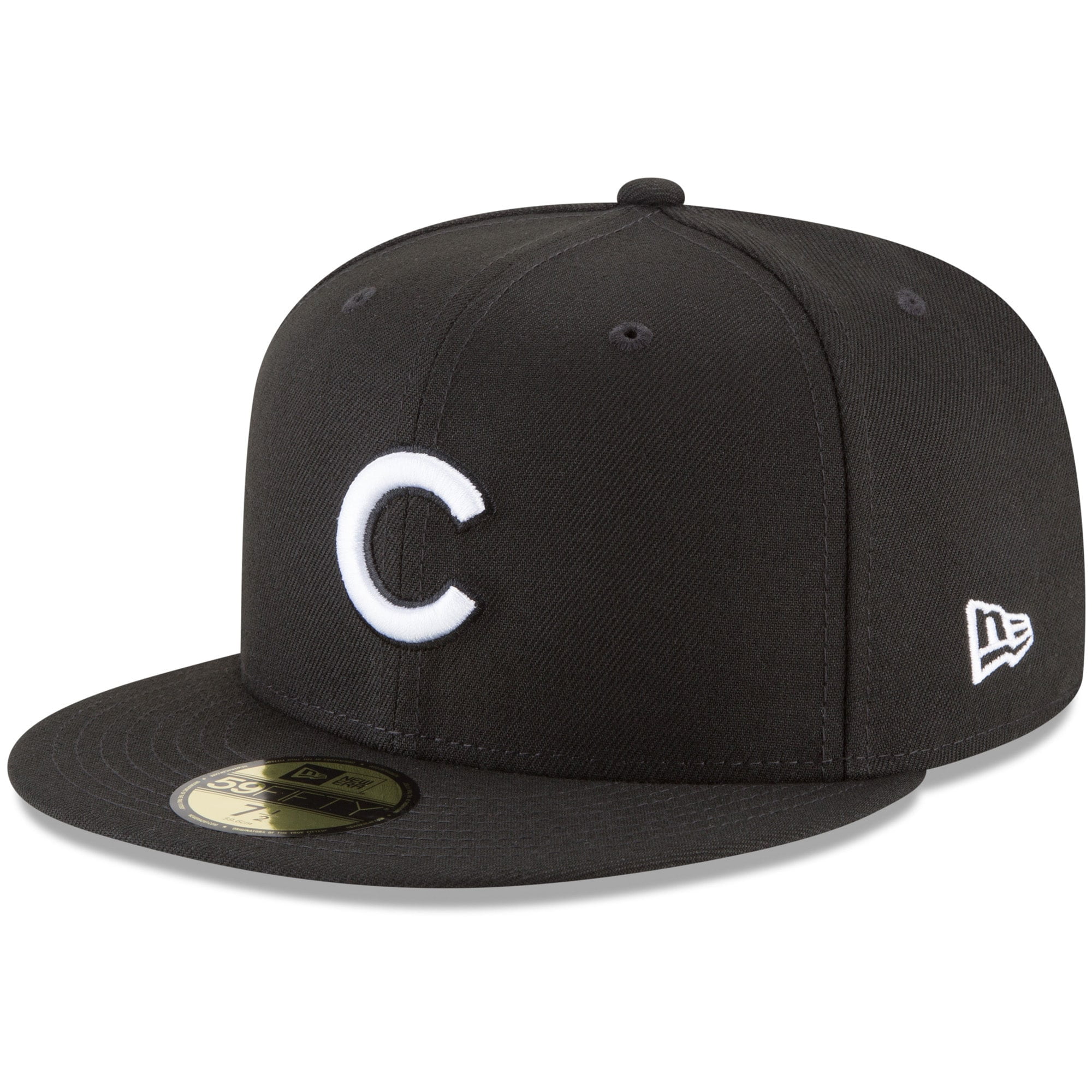 Chicago Cubs New Era 59FIFTY Fitted Hat - Black - Walmart.com