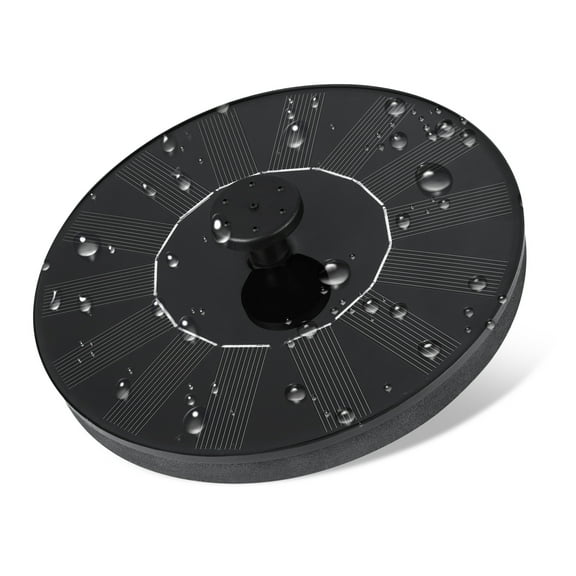 Dartwood Solar Bird Bath and Water Fountain with 4 Different Nozzle Heads - Perfect for Bird Baths and Small Ponds