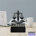 thumbnail image 2 of Handmadetneonsign Law Phone Stand, Lawyer Metal Cell Phone Desk, Justice Scales Phone Holder 95197, 2 of 5