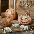thumbnail image 4 of Realistic Pumpkin Skeleton Figurine, Fun Halloween Horror Bones for Haunted House Decor, Horror Bar Halloween Decoration Props, Great Halloween Ornaments with Horror Vibe Indoor & Outdoor, 4 of 21