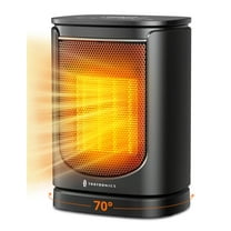 Space Heaters for Home, Electric Heater for Inside, 70° Oscillation, 1500W PTC Ceramic Heater Energy Efficient, Adjustable Thermostat , Room Heaters for Home,1-12H Timer