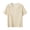 Beige, variant on Mens Crochet Shirt Summer Lightweight Short Sleeve Loose Casual Crewneck Hollow out Knit T-Shirt Beach Shirts