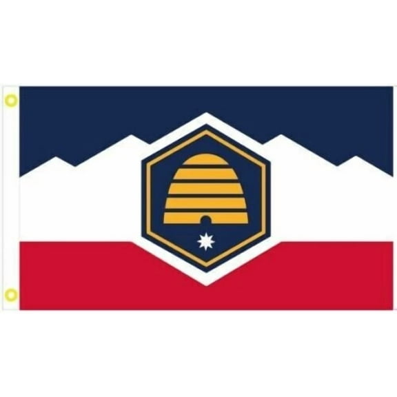 FORGE- Utah 2022 3'X5' 100D Deseret Territory Commemorative Mormon Flag Banner 100D