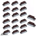 thumbnail image 2 of Spencer Pack of 20 Magnetic Cabinet Door Latch Heavy Duty Furniture Door Catches Closures for Kitchen Cupboard Stop Self-Aligning Magnet Latch "Brown", 2 of 7