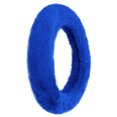 thumbnail image 6 of FH Group Doe16 Faux Fur Cozy Soft Fluffy Fuzzy Universal Fit Plush Steering Wheel Cover for Car, SUV, Van, Truck - Blue, 6 of 6
