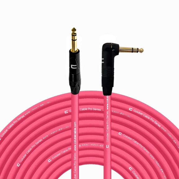 Coluber Cable 1/4" TRS Male - Right Angle 1/4 TRS 200ft Pro 3-Pin Connector