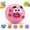 Pink, variant on HoliHive New Smushers Squishy, Cute Easy Squeezy Funny Face Squishy Stress Balls, Stress Relief Desk Accessory for Adults