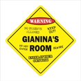 thumbnail image 1 of SignMission X-Gianinas Room 12 x 12 in. Crossing Zone Xing Room Sign - Gianinas, 1 of 1