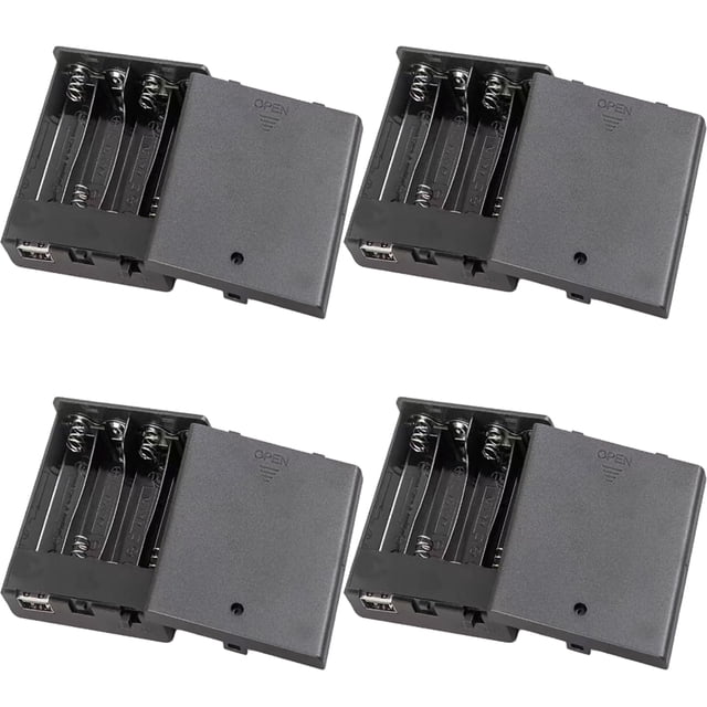 Paquete de baterías YCQDDA, 4 unidades, para letreros LED de neón de 4-6 V