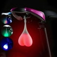 thumbnail image 3 of Tail Light Silicone LED Heart Shaped 3 Lighting Modes Waterproof Reusable for Night Riding, 3 of 8