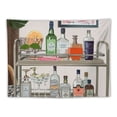 thumbnail image 5 of Orinice Bar Cart Bottles Drinks Tapestry Wall Hanging Unique Style Graphic Tapestries Home Wall Decor Art Living Room Bedroom Apartment Farmhouse Dorm Decorations 60x50inch, 5 of 6