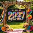 thumbnail image 6 of Class of 2027 Graduation Flags Classroom, Polyester Large Banner Decorations, Easy Hang Store Transport Flag, S*chool Group Celebration Indoor Outdoor Display, 6 of 6
