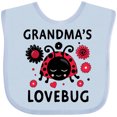 thumbnail image 3 of Inktastic Valentine's Day Grandma's Lovebug Girls Baby Bib, 3 of 4