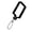 Black, variant on Heavy Duty Swing Hardware Hooks Square Clamp with Carabiner Weather Resistant Metal Bracket Outdoor Play Set Replacement Part