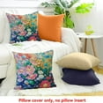 thumbnail image 4 of ZFLMY Colorful Floral Throw Pillow Covers ,Garden Flower Theme Cushion Cover,Kids Girls Woman Adult Groovy  Pillow Cases Vintage Abstract Art Living Room Sofa Bed Decor 20x20in, 4 of 5