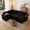 Black, variant on ShiKeyi 100'' Pull-out Sofa With USB ports, Table Board and Cup Holder, Comfortable Soft Cushioned Corduroy Fabric Sofa Bed, Extra-large U-shaped Combination Storage sofa bed, Dark Gray