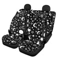 thumbnail image 1 of Xoenoiee Celestial Sun Moon Crescent Star Print Car Seat Covers for Front and Rear 4 Pcs Set, Vehicle Bucket Seat & Split Bench Seat Covers, Universal Fit, 1 of 6