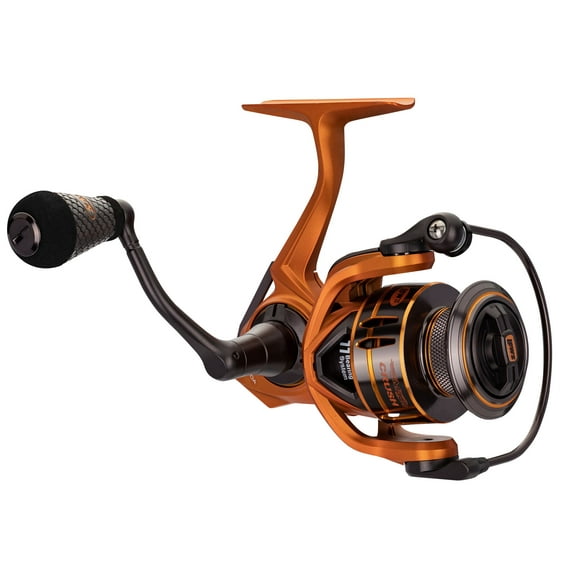 Lew's Mach Crush Spinning Fishing Reel, Size 300 Reel, Orange