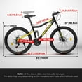 thumbnail image 4 of YDSM A26336-26 Inch Aluminum Frame Shock Fork Plus Shock Absorber 21-speed Unisex Mountain Bike, 4 of 8