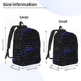 thumbnail image 4 of Balery Mathematica Science Vintage Canvas Backpack for Men and Women - Large Capacity, Durable Travel Laptop Bag for School, Work, Hiking, and Outdoor Activities, 4 of 7