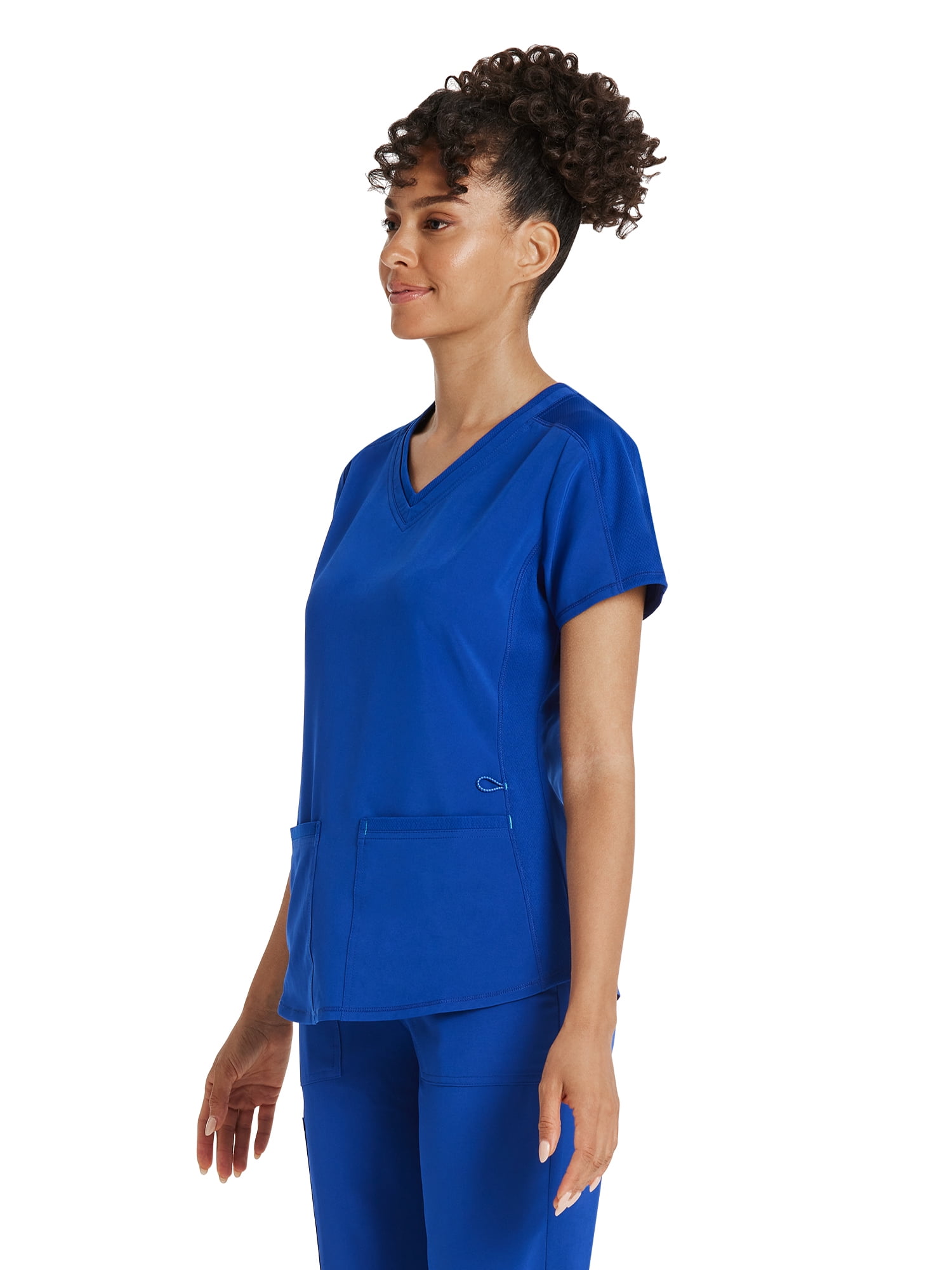 Scrubstar Women's Premium Performance Stretch Double V-Neck Scrub Top, Sizes XS-3XL