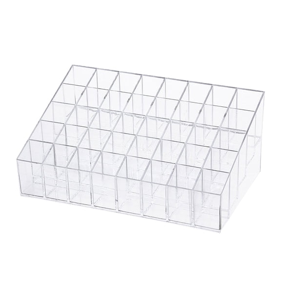40 -Slot Clear Nail Polish Shelves Grid Lipstick Stand Practical Rack
