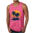 thumbnail image 2 of Awdenio Men's Tank Tops Graphic Tank Tops Crewneck Gym Muscle Beach Hawaii Sleeveless Shirts, 2 of 5