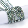 thumbnail image 2 of Electroplate Glass Beads Strands Full Rainbow Plated Column Light Green 4.5~5x2.5mm Hole: 0.8mm about 70~73pcs/Strand 14.17 inch(36cm), 2 of 4