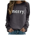 thumbnail image 5 of WEAIXIMIUNG Sweat-Shirt pour Enseignant Grande Taille Manches Longues Col Rond Imprimé de Noël Léger Hoodie, 5 of 5