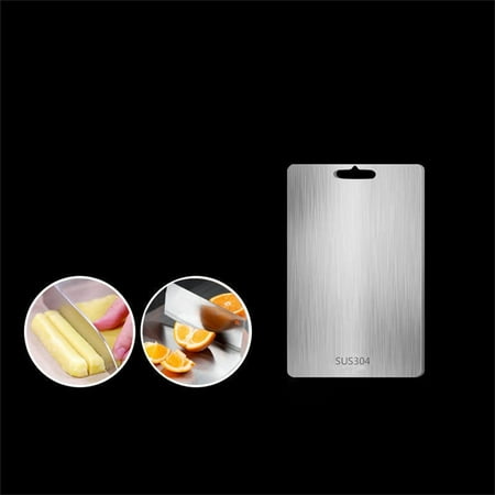 

TenYiLy Stainless Steel Cutting Board With Lip Stainless Steel And Cutting Board For Home Kitchen Use With Extra Thickness For Rolling Dough And Chopping Vegetables.