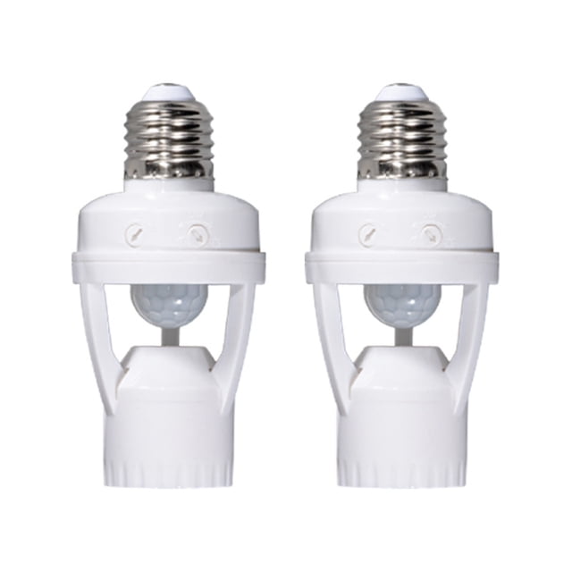 Socket With 360° Motion and Light Sensors(2pcs)