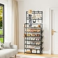 thumbnail image 2 of Shoe Rack 5 Tier Shoe Organizer Storage 15-20 Pairs Shoes Rack for Closet Entrance Shoe Rack Organizer with Hooks and Side Pocket Entryway Shoe Holder Space Saving Free Standing Shoe Racks, 2 of 18