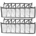 thumbnail image 2 of Organizador de cajones para ropa interior y calcetines, 2 unidades, plegable, de tela, para guardar cinturones y armarios., 2 of 7
