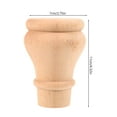 thumbnail image 2 of FELTECHELECTR Wooden Furniture Leg Khaki 1Set for Chair and Sofa Replacement, 2 of 8