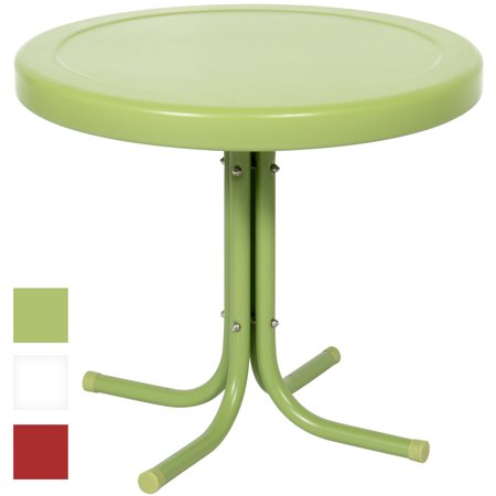 Best Choice Products Indoor Outdoor 22in Modern Metal Side Table,