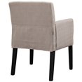 thumbnail image 3 of Fauteuil en Bois Chloé LexMod, Beige, 3 of 4